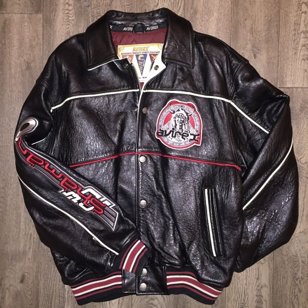 Avirex Mens  Leather Jacket